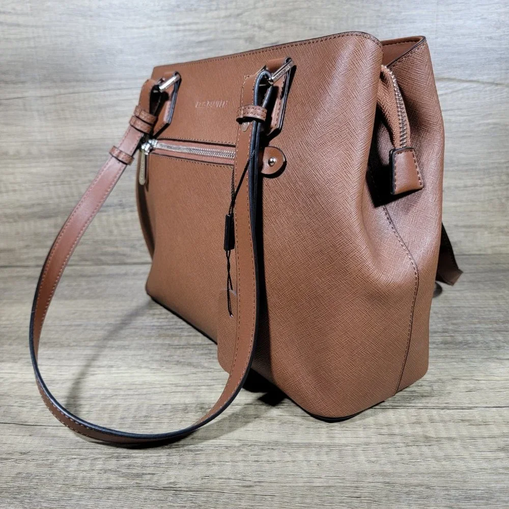 BOSTANTEN Women Brown bag Genuine Leather Shoulder Bag Soft Top Handle Purses - Picture 6 of 12